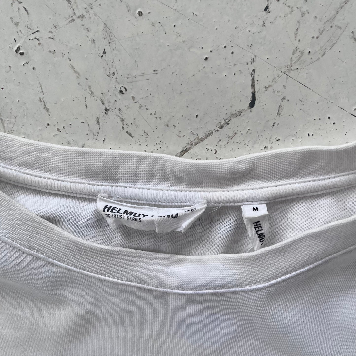 2000s helmut lang artist series graphic longsleeve | White, White