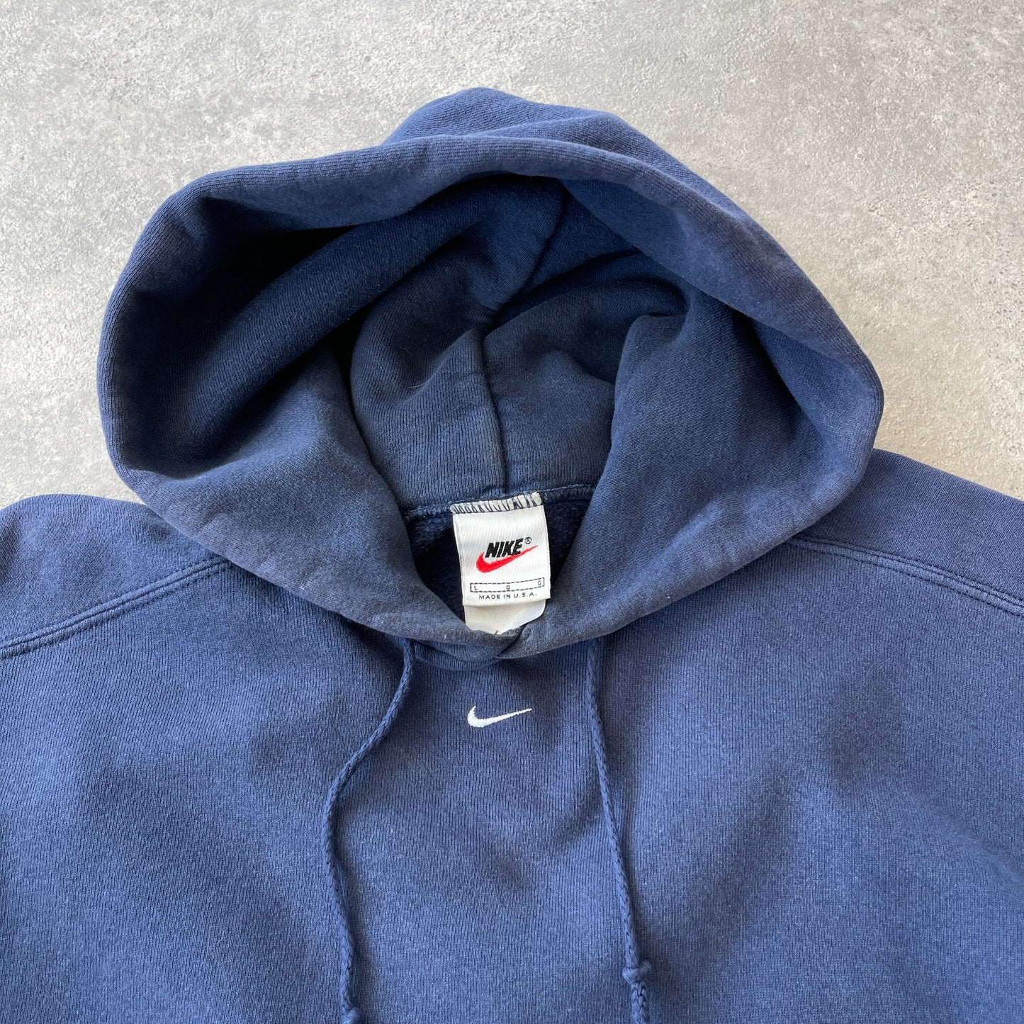 Nike RARE 1990s heavyweight embroidered hoodie (L)