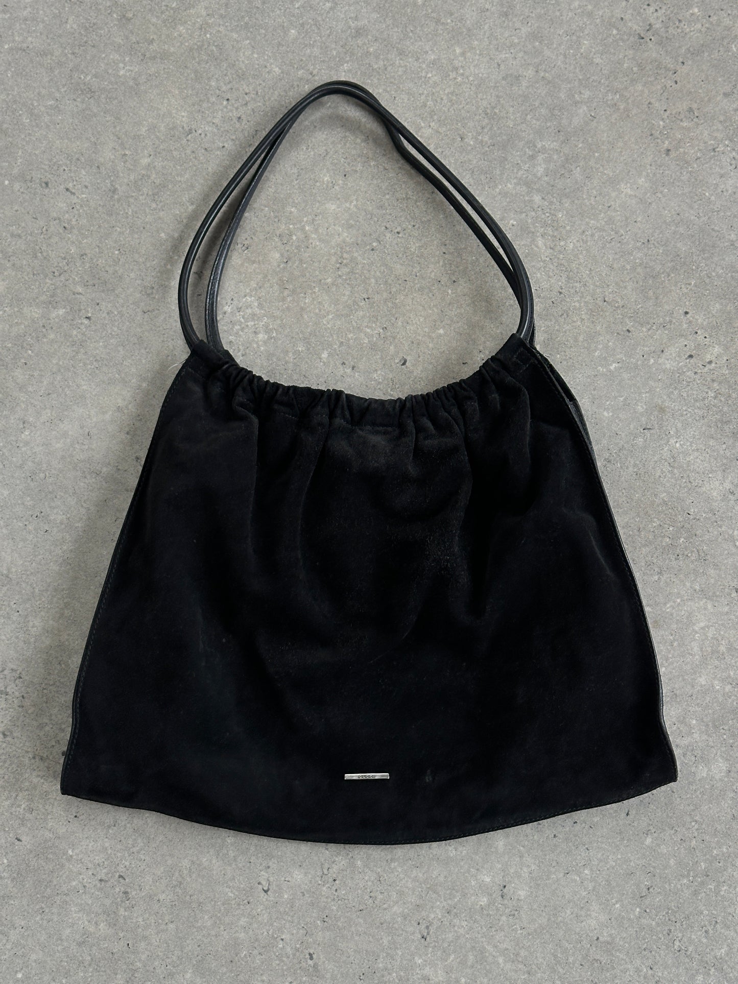 Gucci 1990s Tom Ford Suede Leather Hobo Shoulder Bag