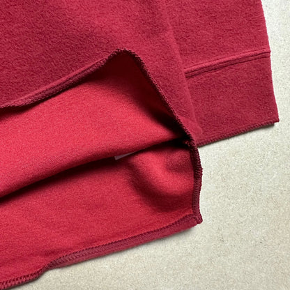 A/W 1995 Scarlet Red Neoprene Mock neck Sweater