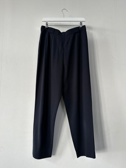 Giorgio Armani 1990s Pure Wool High Waisted Tapered Trousers - W28