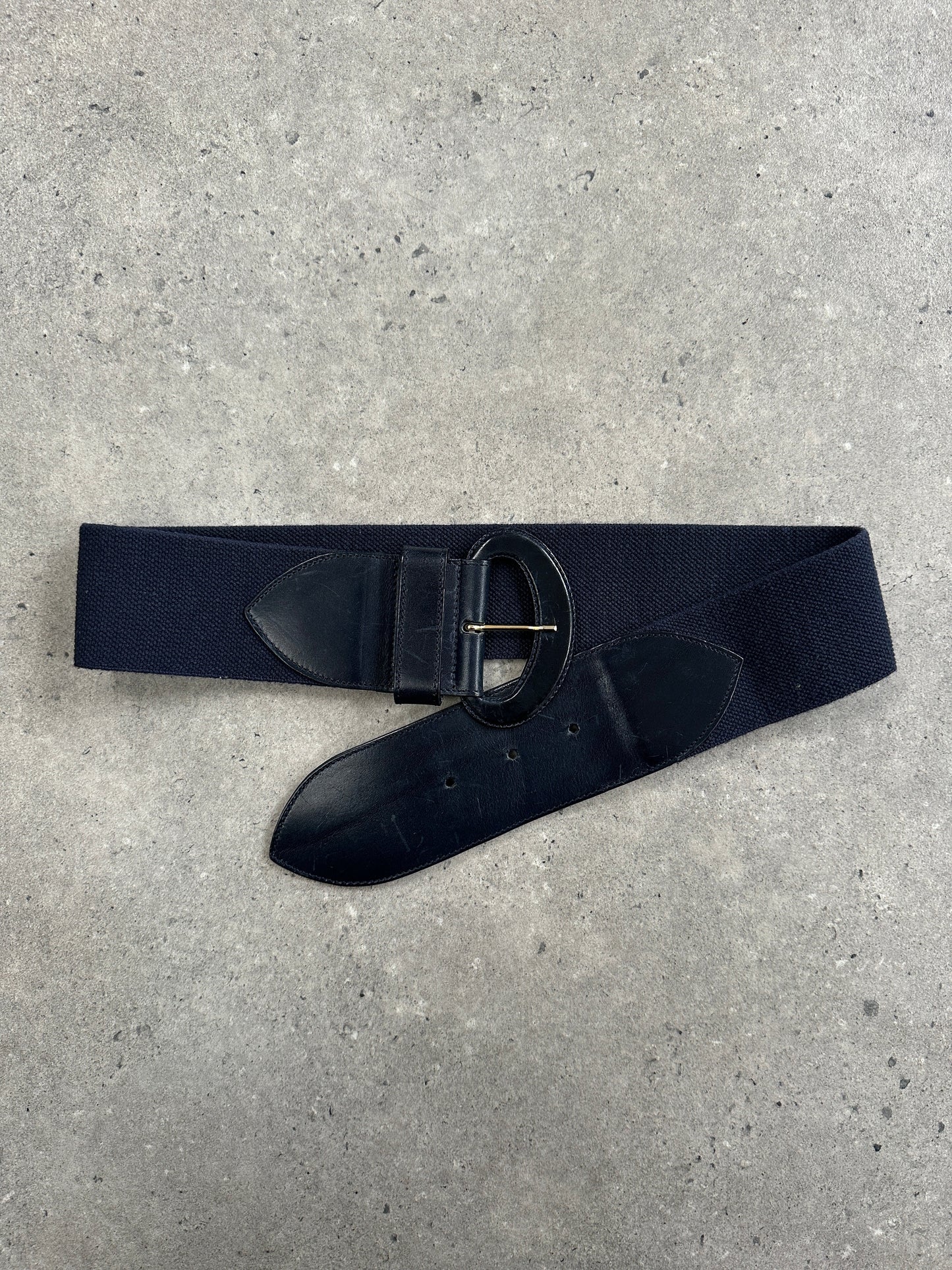 Italian Vintage 1990s Leather & Jute Belt - W25-32