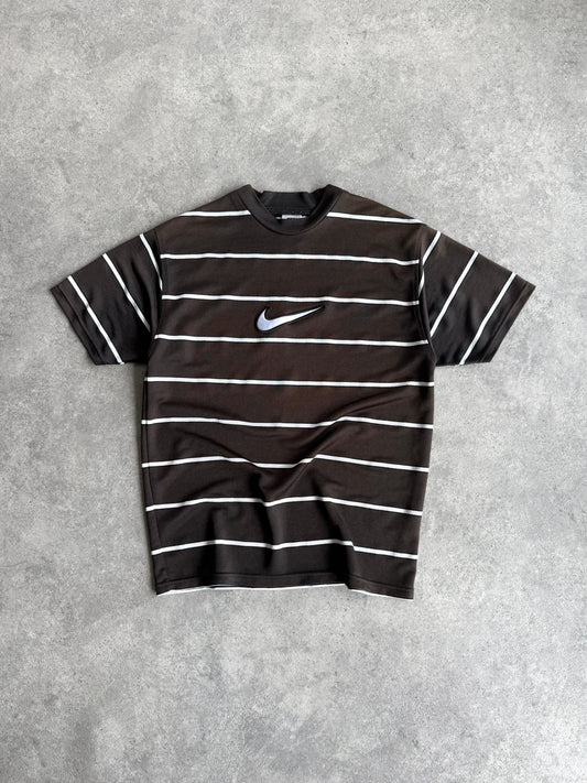 nike 1990s heavyweight striped t-shirt (m)