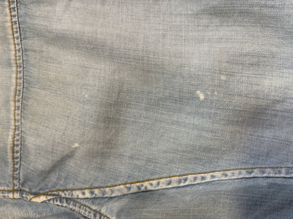 PPFM Asymmetrical Zip Up Denim Look Jacket M/L