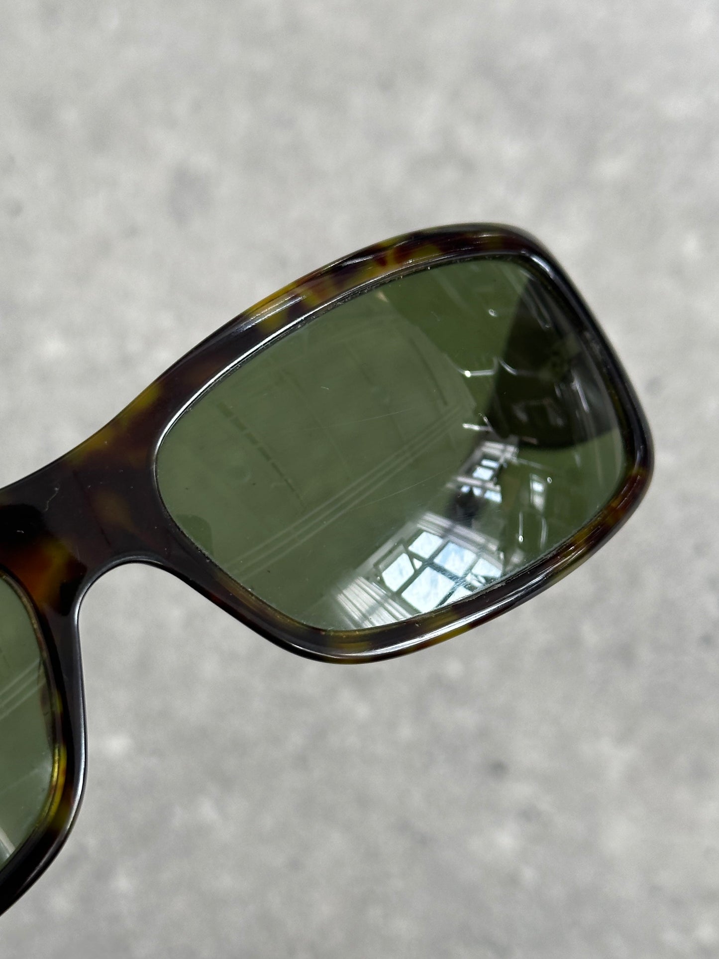 Giorgio Armani Tortoiseshell Rectangle Sunglasses