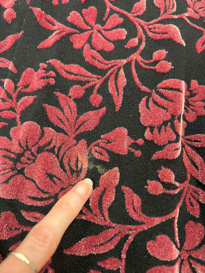 Miss Selfridge 1998 velvet flock duster