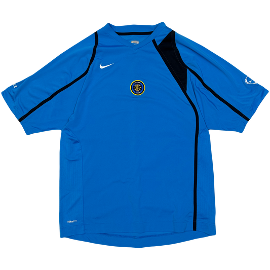 Nike 2006/07 Inter Milan Total 90 Training Shirt In Blue & Black ( L )