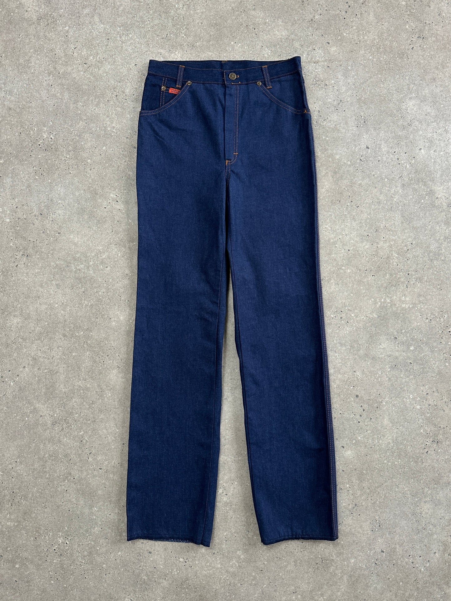 Italian Vintage Straight Leg High Waisted Denim Jeans - W28