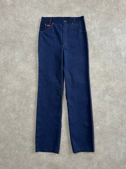 Italian Vintage Straight Leg High Waisted Denim Jeans - W28
