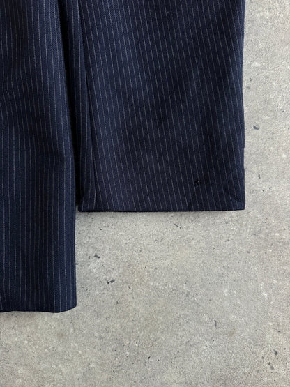 Vintage 1990s Pinstripe Pure Wool Suit - 40R/W28