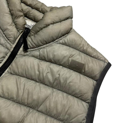Stone Island Garment Dyed Down Gilet | XL, Grey