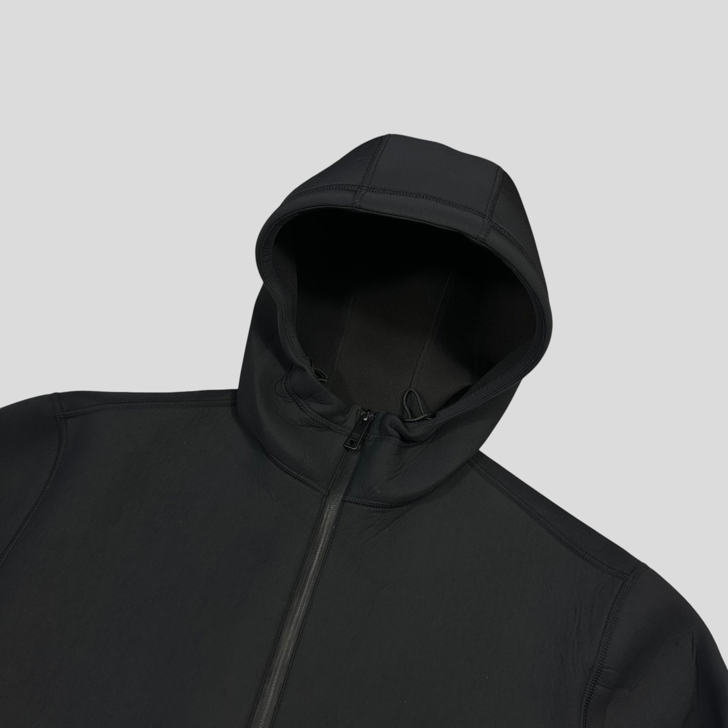 Prada Milano 2018 Technical Scuba Rubberised Race Logo Jacket - M | Default Title, Black