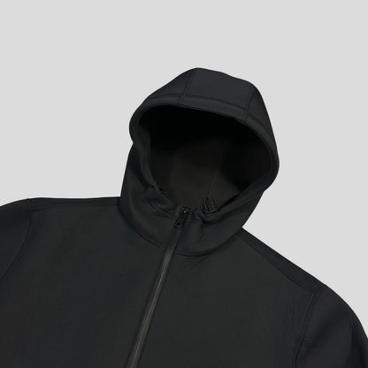 Prada Milano 2018 Technical Scuba Rubberised Race Logo Jacket - M | Default Title, Black