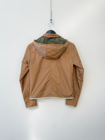 Prada Nylon Padded Jacket | Small, Brown