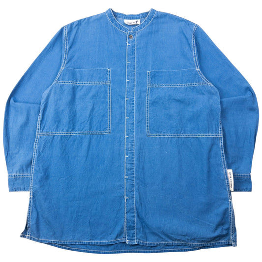 Vintage 90s Hai Sporting Gear By Issey Miyake Long Sleeve Button Up Shirt Size M | Medium, Blue