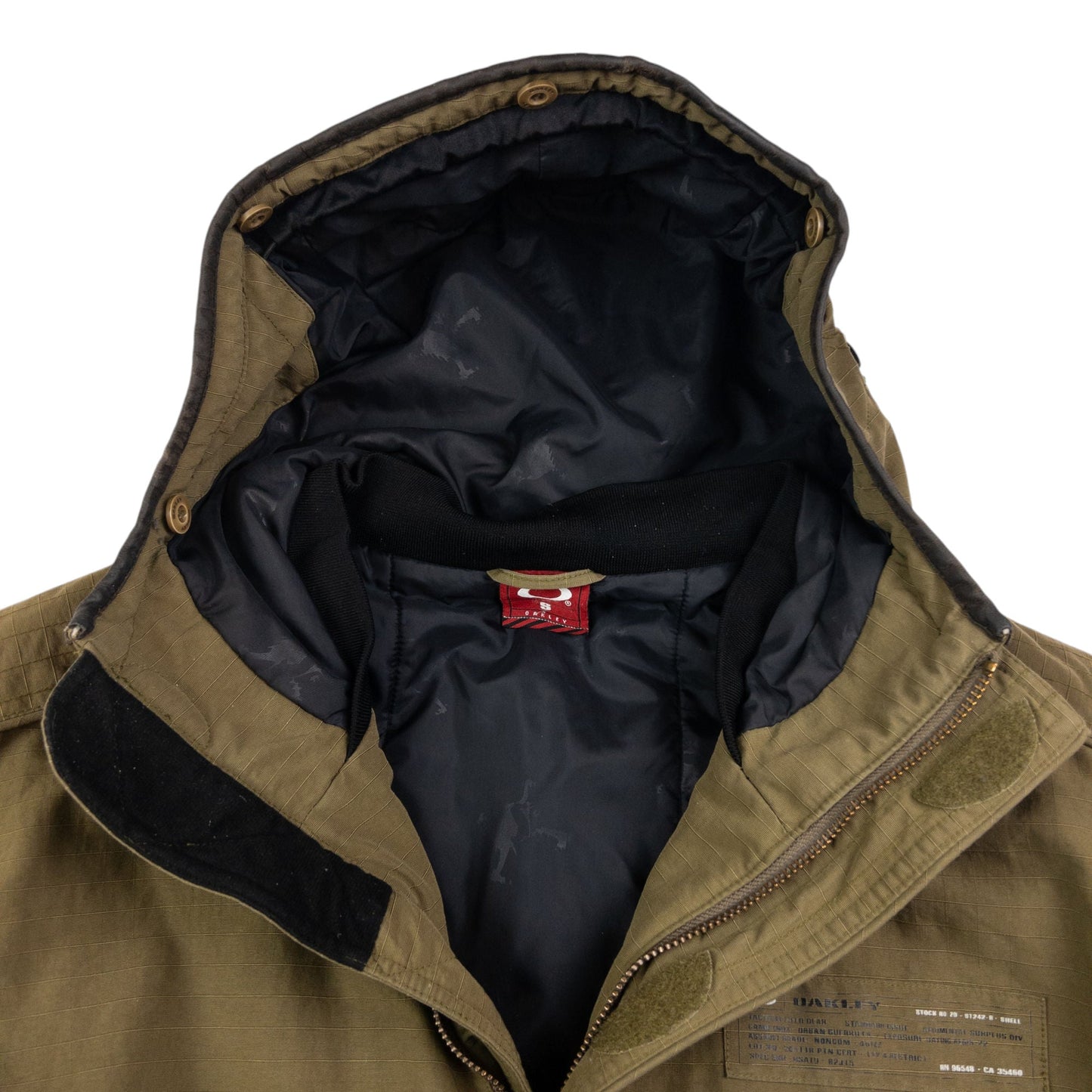 Vintage Oakley Laser-Cut Zip Up Jacket Size L