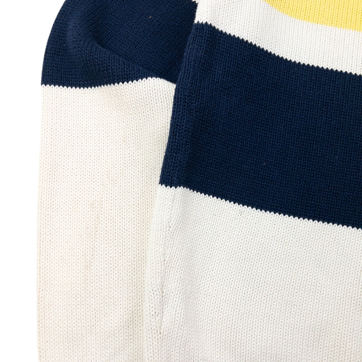 Vintage 90s Polo Ralph Lauren Striped Knit Jumper Size M | Medium, Red