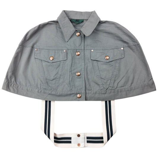 Vintage 80s Jean Paul Gaultier Cropped Cape Jacket Womens Size L | Large, Grey