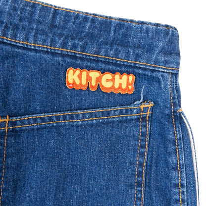Vintage 90s Hysteric Glamour KITCH! Flared Denim Jeans Womens Size W25 | W25, Blue