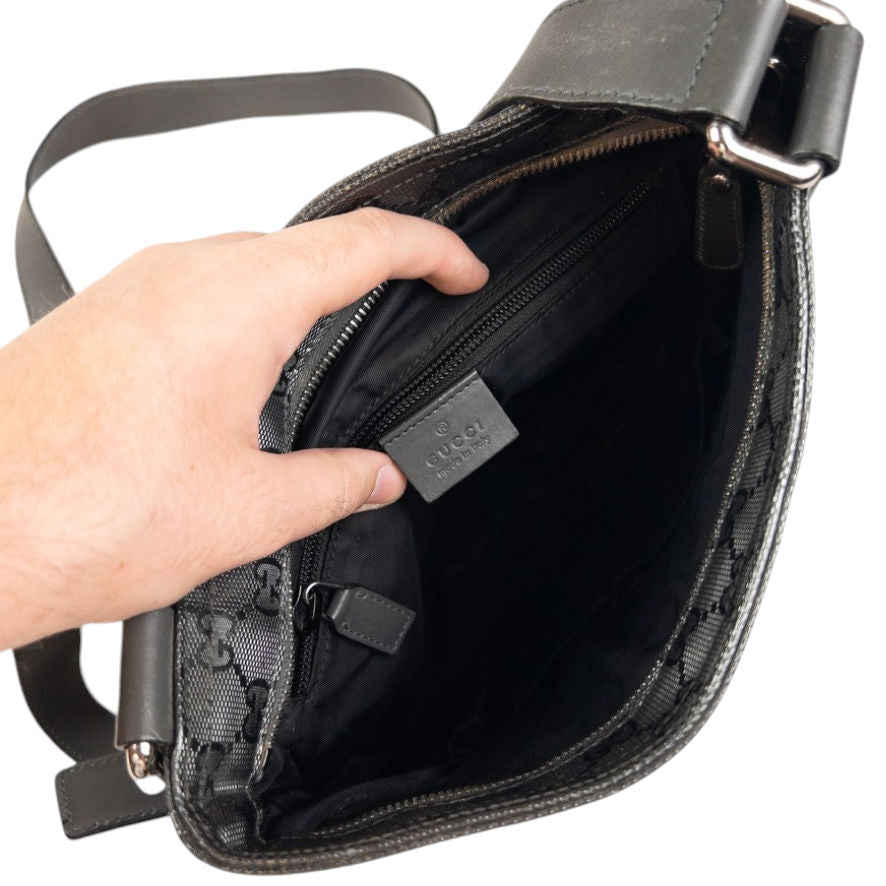 Vintage Gucci Monogram Crossbody Bag