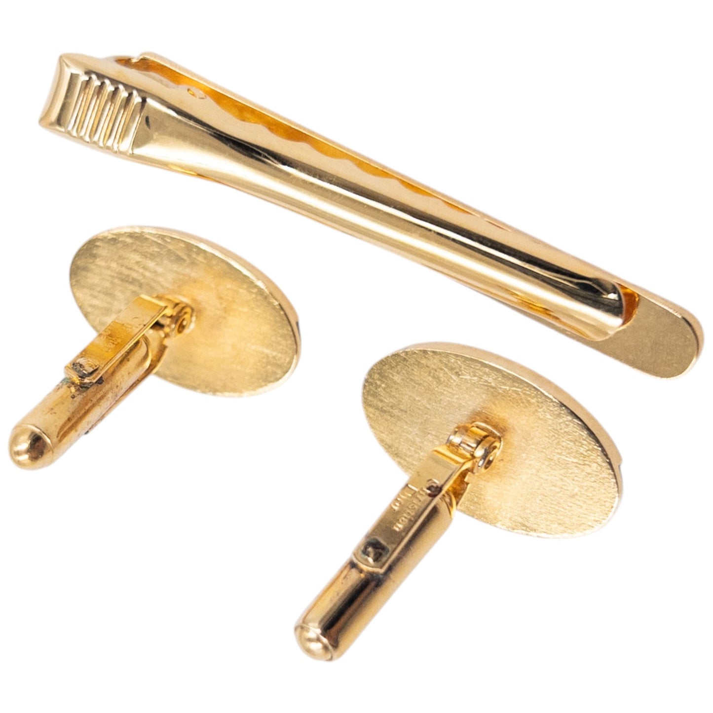 Vintage Dior Cuff Links & Tie Clip Set