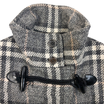 Vintage 2000s Burberry Nova Check Wool Duffle Jacket Womens Size M | O/S, Grey