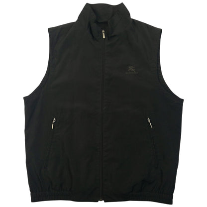 Vintage 2000s Burberry Zip Up Gilet Size XL | XL, Black