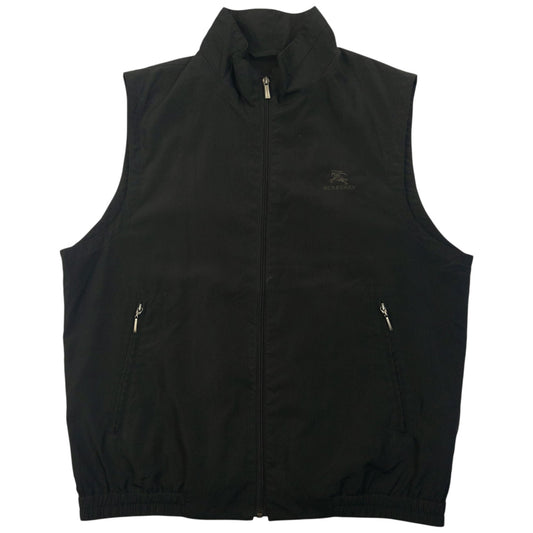 Vintage 2000s Burberry Zip Up Gilet Size XL | XL, Black