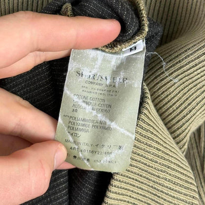 2000's Stone Island Ribbed Full Zip Hoodie (M) | Medium, Multicoloured