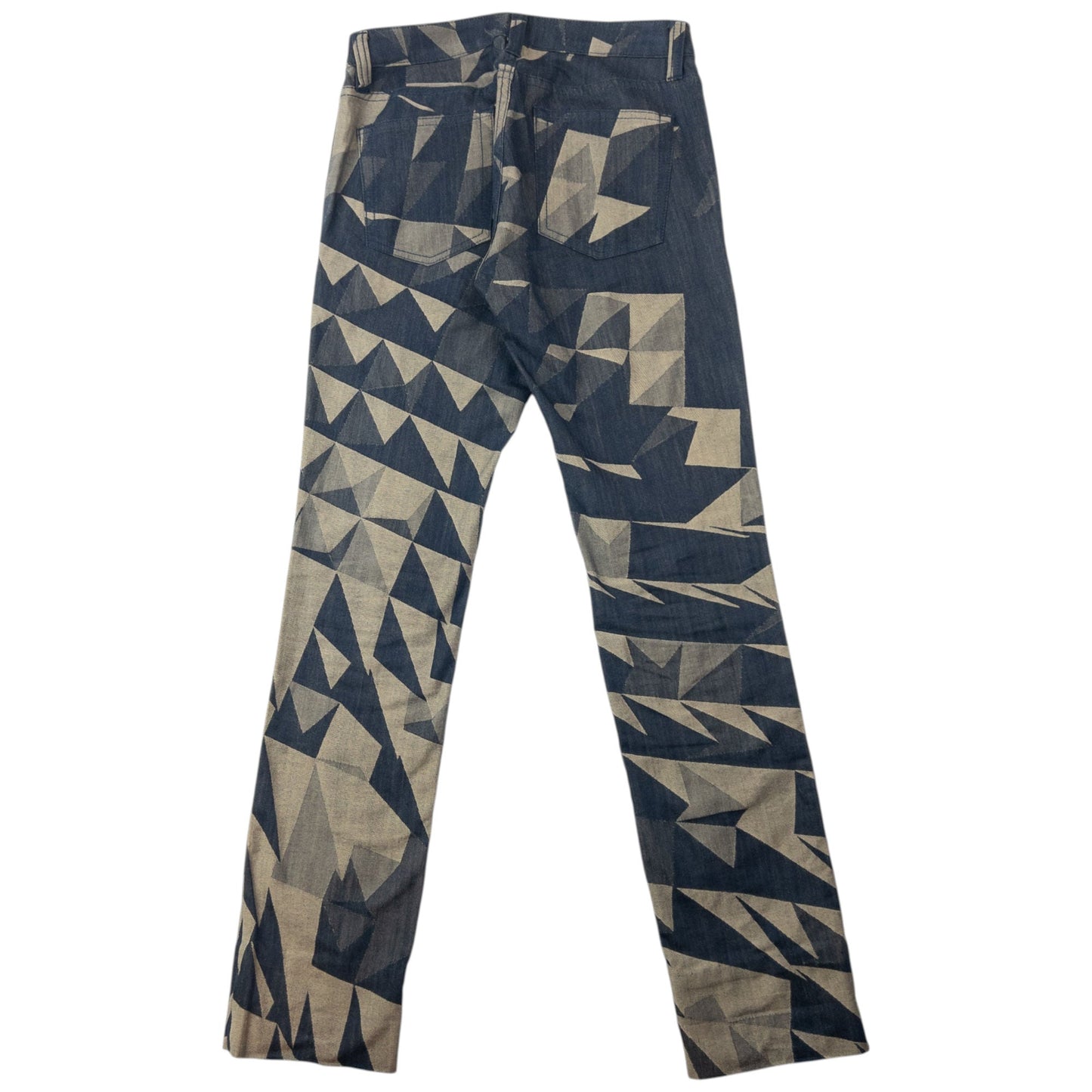 Vintage 2009 Issey Miyake Geometric Denim Jeans Size W28 | W28, Multicoloured