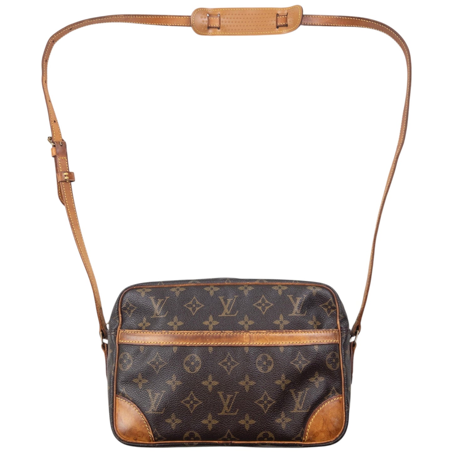 Vintage 90s Louis Vuitton Trocadero Monogram Leather Crossbody Bag