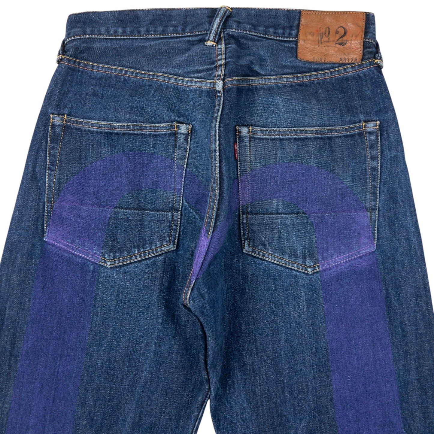 Vintage 90s Evisu Painted Daicock Japanese Denim Jeans Size W31