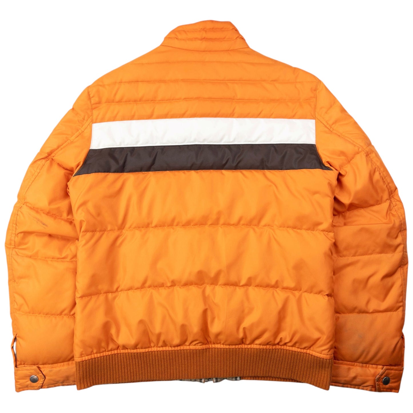 Vintage 2000s Burberry Nova Check Lined Puffer Jacket Size M | Medium, Orange