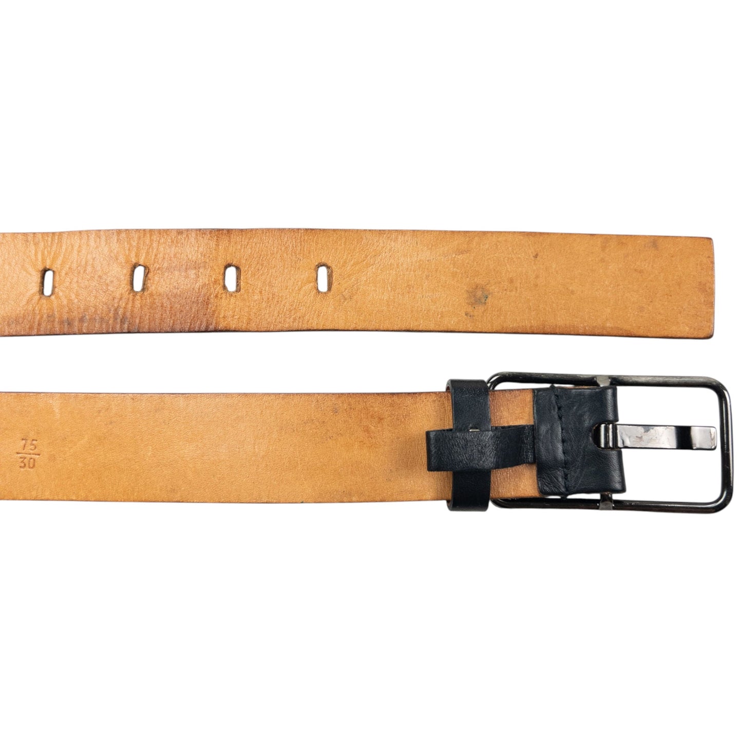Vintage 2000s Miu Miu Leather Belt Size M | O/S, Black