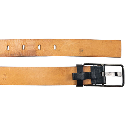 Vintage 2000s Miu Miu Leather Belt Size M | O/S, Black