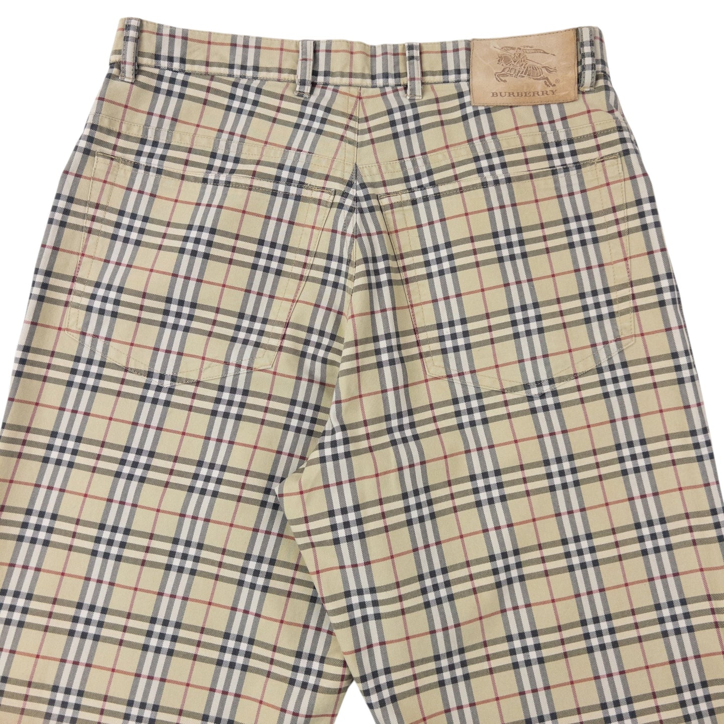 Vintage 2000s Burberry Nova Check Trousers Size W29 | W29, Beige
