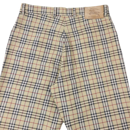 Vintage 2000s Burberry Nova Check Trousers Size W29 | W29, Beige