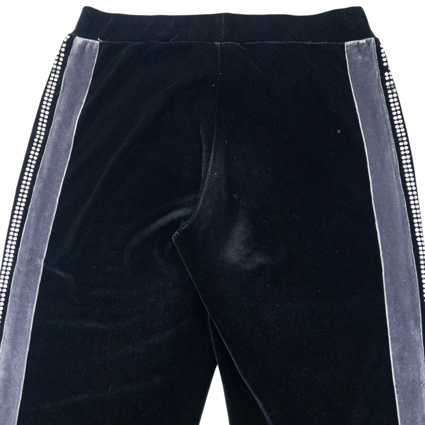Vintage 2009 Dolce & Gabbana Velour Diamonte Tracksuit Bottoms Size L | Large, Black