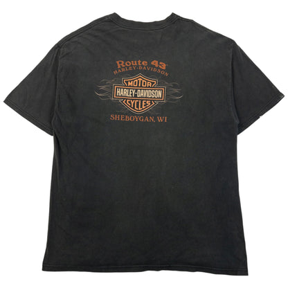 Vintage 2000s Harley Davidson Graphic T Shirt Size XL | XL, Grey