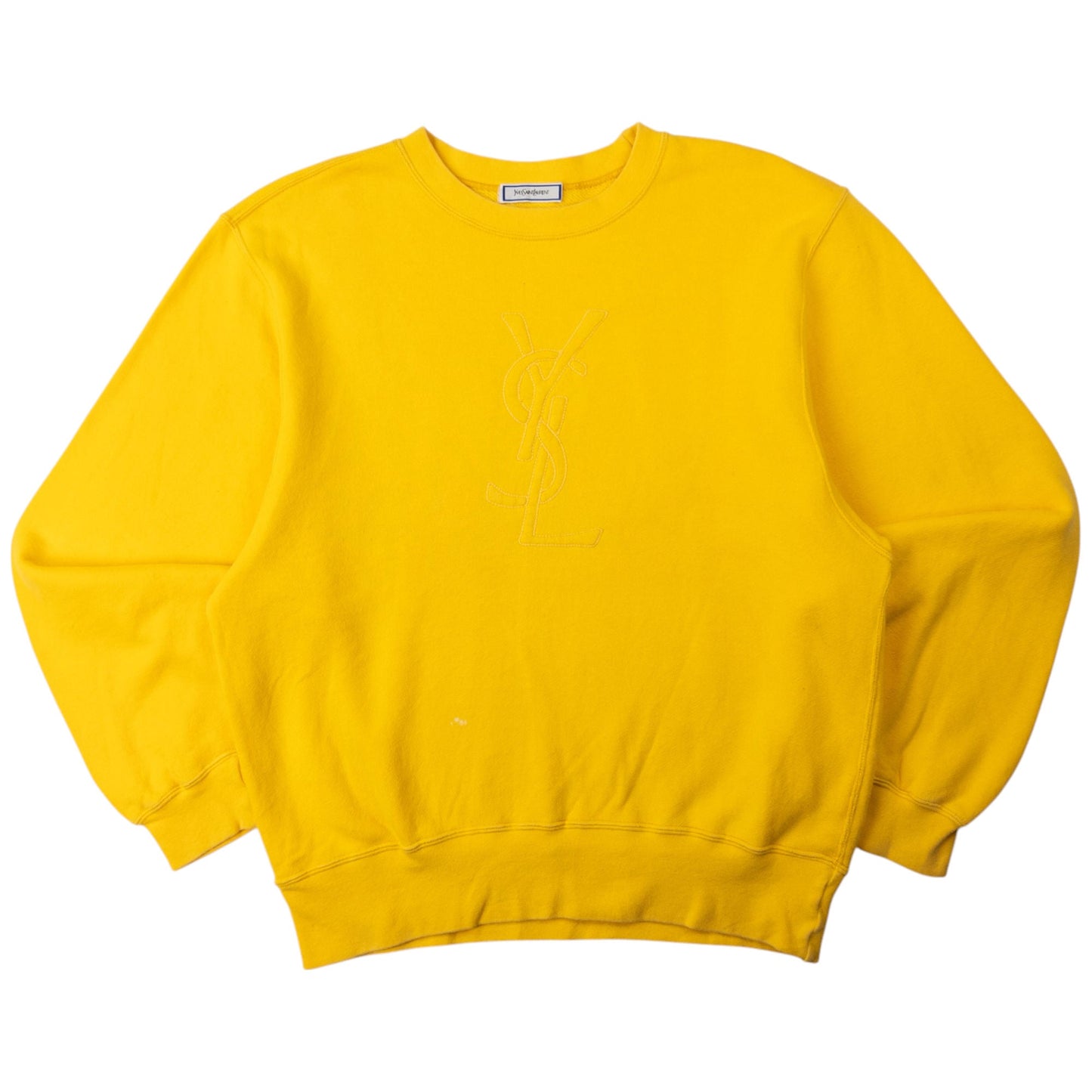 Vintage YSL Yves Saint Laurent Embroidered Sweatshirt Size M