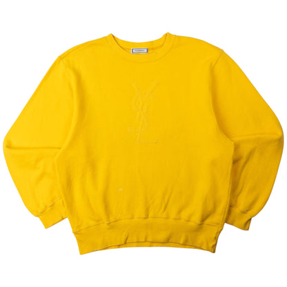 Vintage YSL Yves Saint Laurent Embroidered Sweatshirt Size M