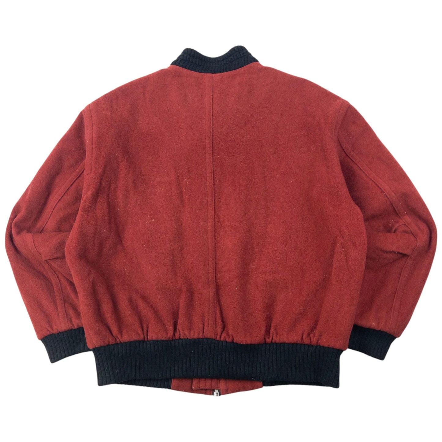 Vintage 80s Hugo Boss Cashmere Bomber Jacket Size XL | XL, Red