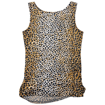 Vintage Dolce & Gabbana Ruched Leopard Print Top Womens Size M