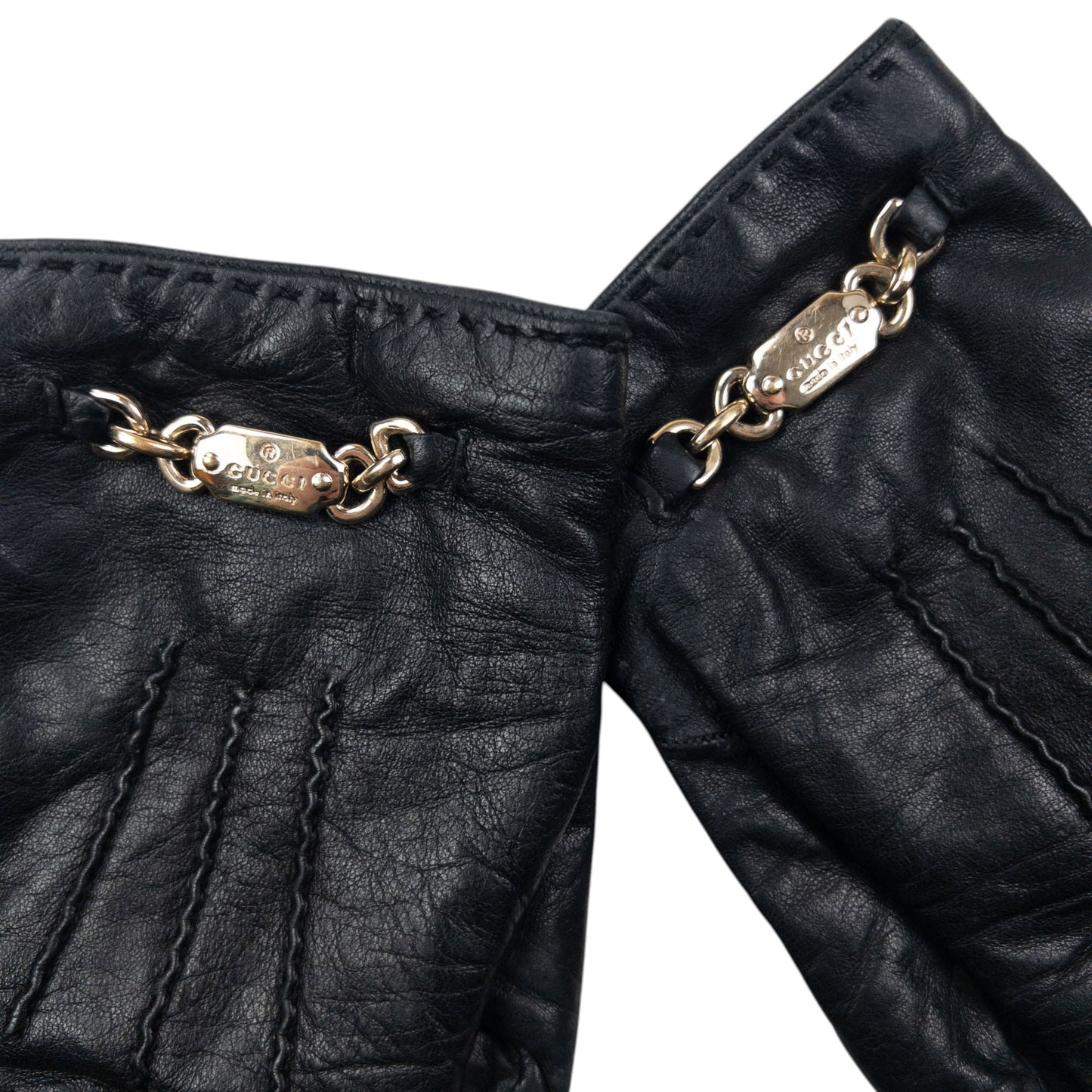 Vintage 90s Gucci Leather Gloves