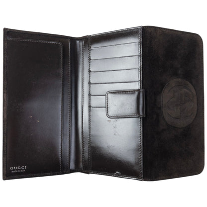 Vintage 2000s Gucci Embossed Suede Purse