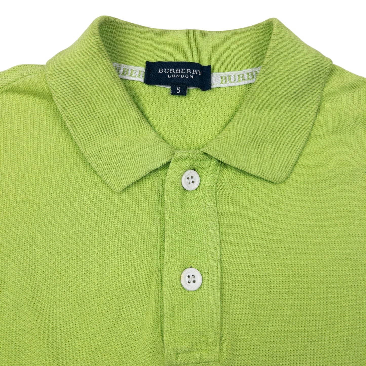 Vintage 2000s Burberry Embroidered Long Sleeve Polo Shirt Size M