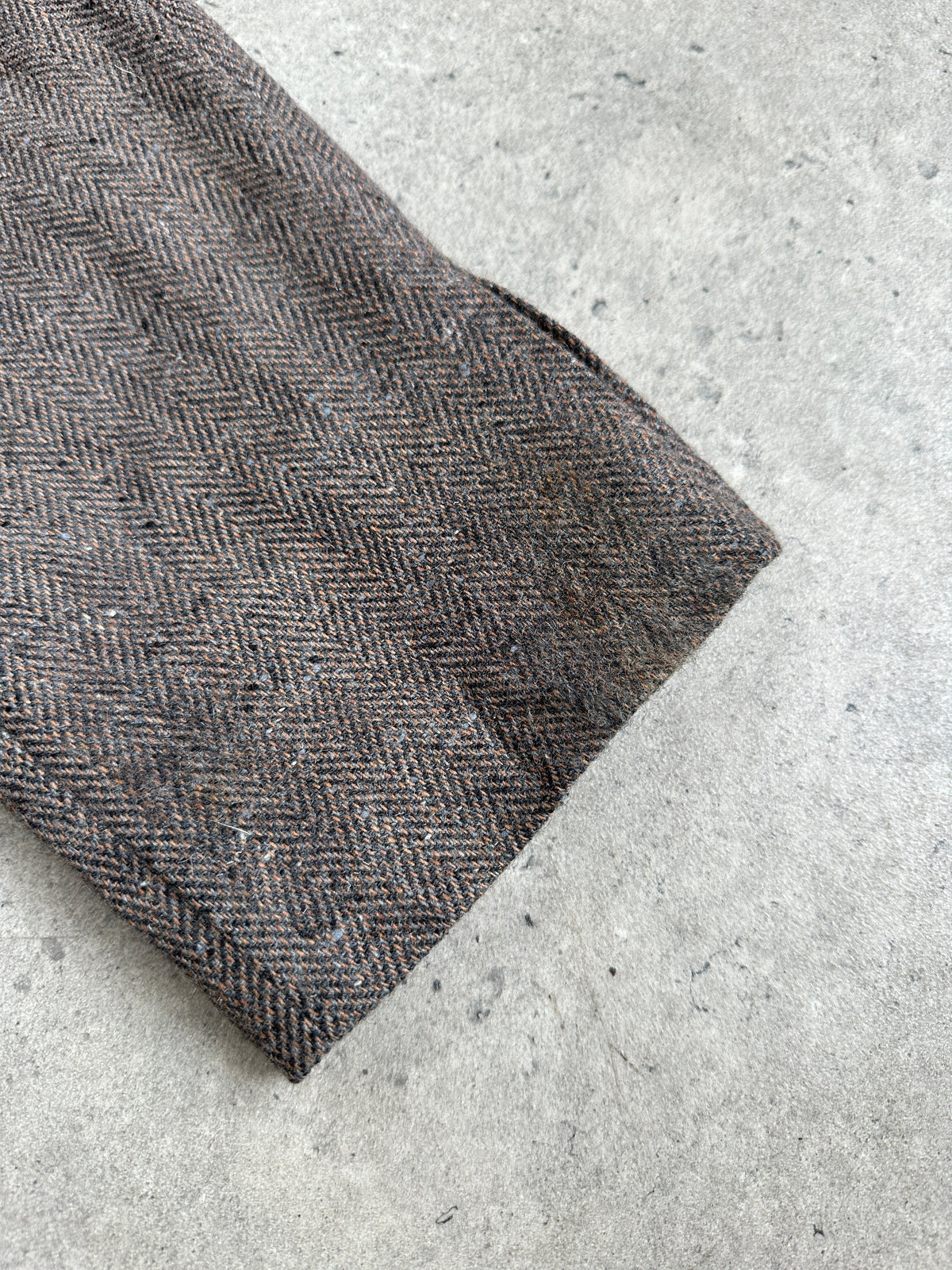 Yves Saint Laurent Menswear 1990s Pure Wool Herringbone Blazer - 42R