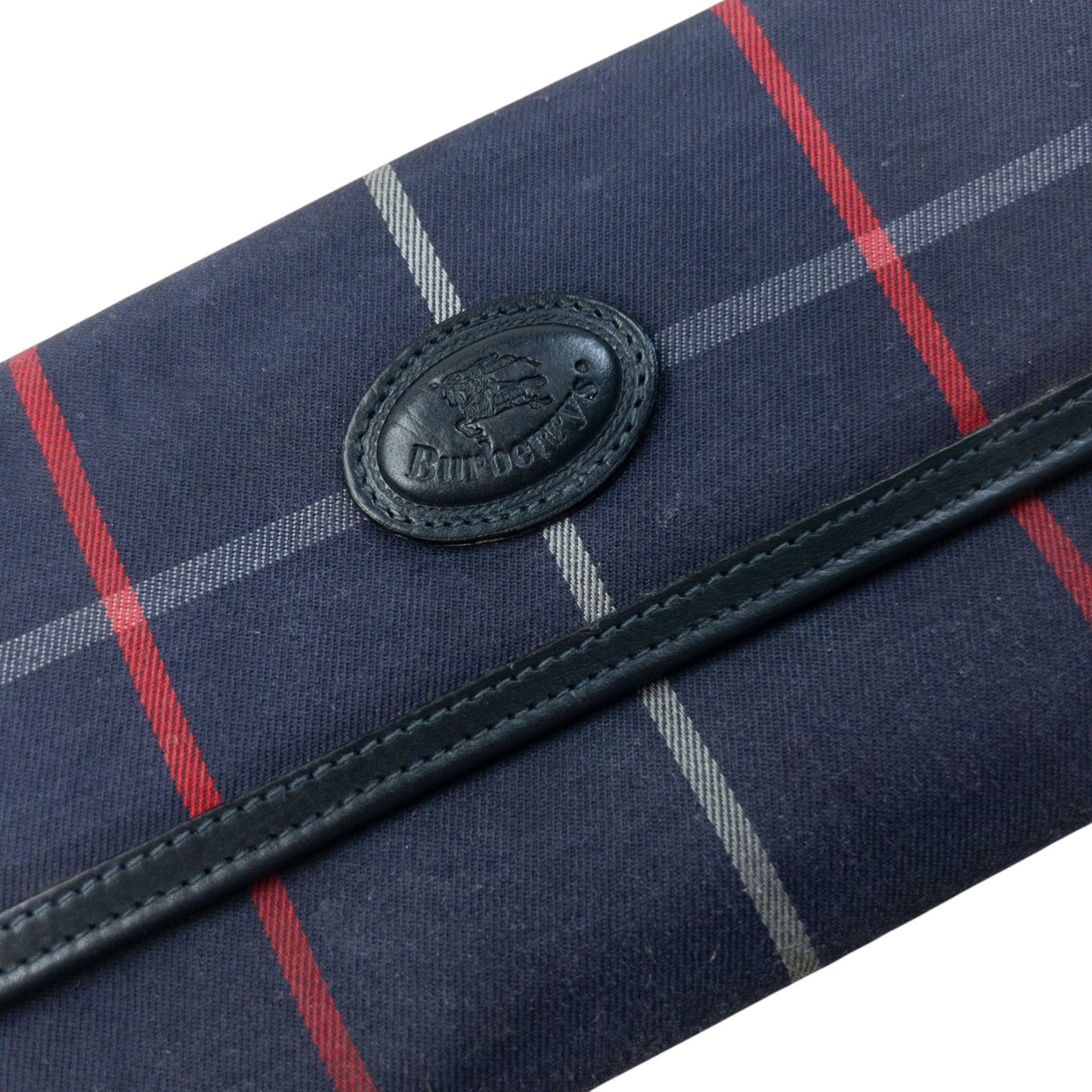 Vintage Burberry Nova Check Purse | O/S, Navy