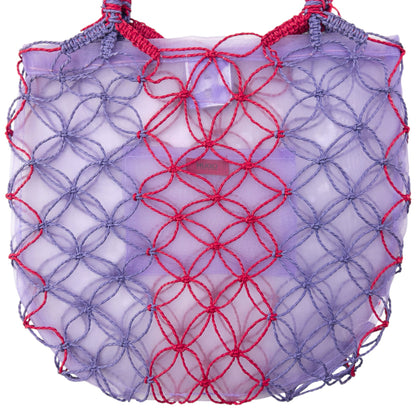 Vintage 2000s Hugo Boss Mesh Knot Handbag | O/S, Purple