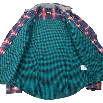 Vintage 2000s PPFM Eastern Rock Checkered Lightweight Zip Up Jacket XS | XS, Red